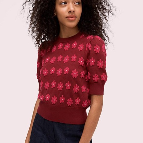 kate spade Sweaters - KATE SPADE Floral Marker Sweater Size L kate spade Sweaters - KATE SPADE Floral Marker Sweater Size L